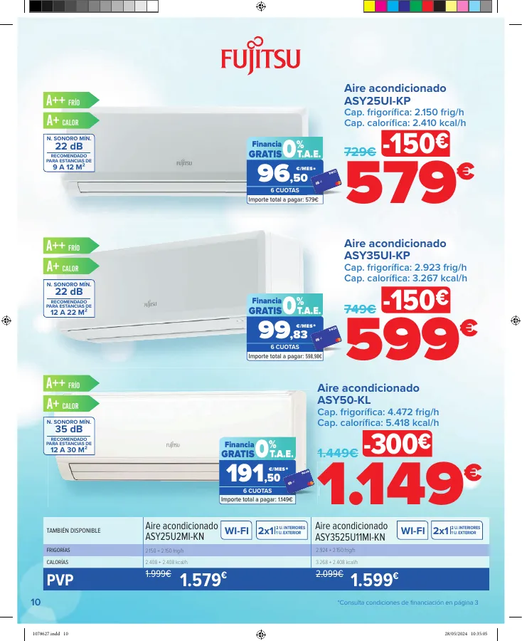 Número de página 10 del folleto promocional de la tienda Carrefour - CLIMATIZACIÓN - fecha de vigencia: desde06.06 bis 04.07