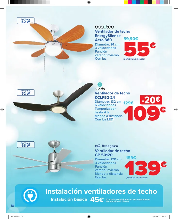 Número de página 16 del folleto promocional de la tienda Carrefour - CLIMATIZACIÓN - fecha de vigencia: desde06.06 bis 04.07