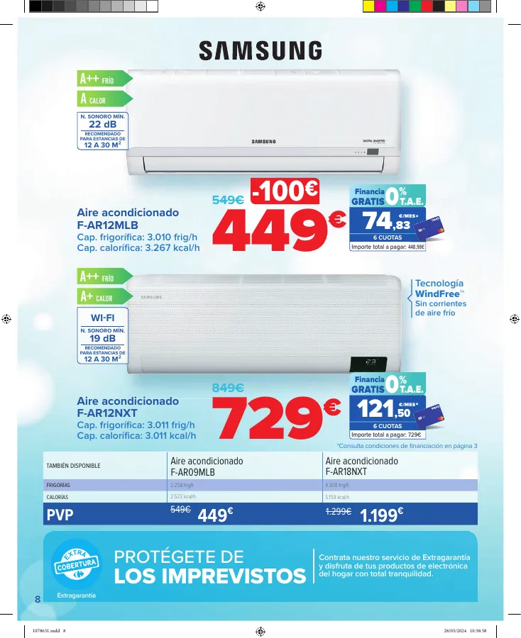 Número de página 8 del folleto promocional de la tienda Carrefour - CLIMATIZACIÓN - fecha de vigencia: desde06.06 bis 04.07