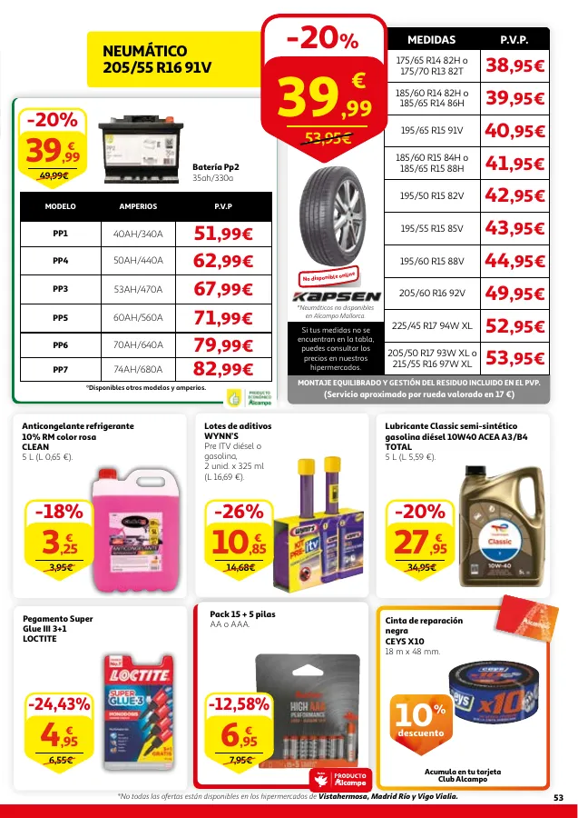 Número de página 52 del folleto promocional de la tienda Alcampo - 3x2 en una gran selección de producto... - fecha de vigencia: desde13.06 bis 26.06