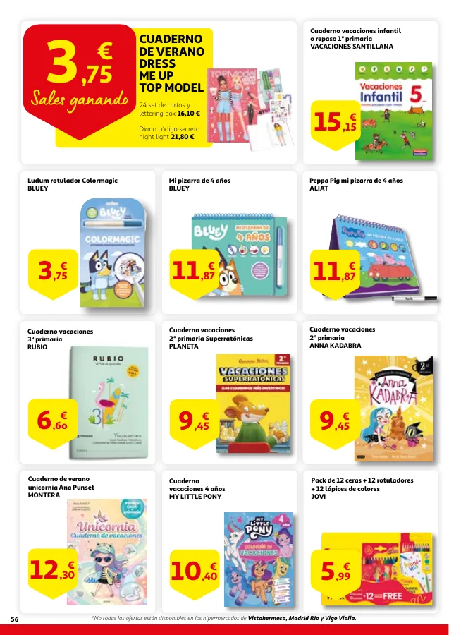 Número de página 55 del folleto promocional de la tienda Alcampo - 3x2 en una gran selección de producto... - fecha de vigencia: desde13.06 bis 26.06