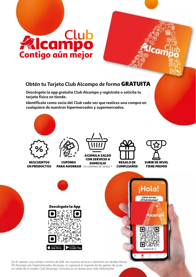 Número de página 2 del folleto promocional de la tienda Alcampo - Promociones Club Alcampo Contigo aún ... - fecha de vigencia: desde13.06 bis 26.06