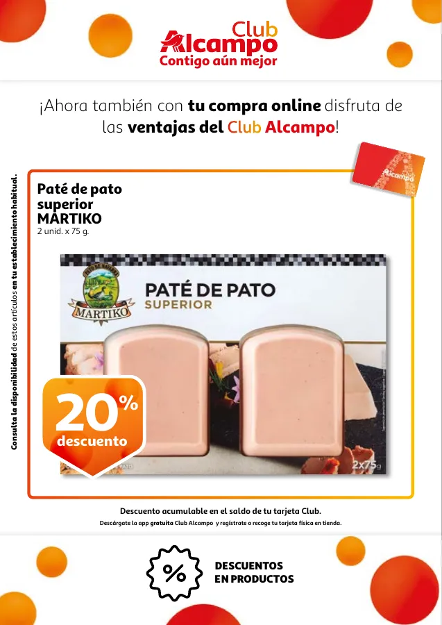 Número de página 5 del folleto promocional de la tienda Alcampo - Promociones Club Alcampo Contigo aún ... - fecha de vigencia: desde13.06 bis 26.06