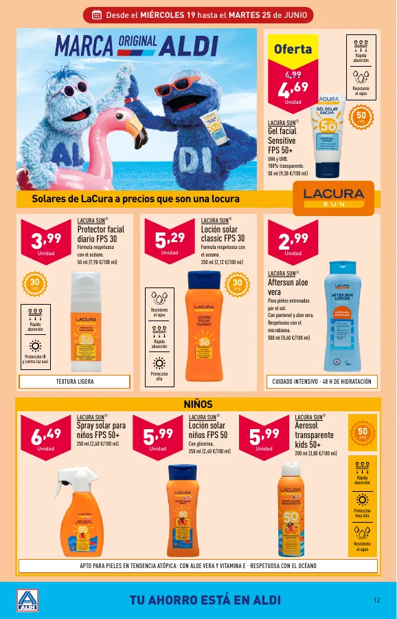 Número de página 12 del folleto promocional de la tienda Aldi - Folleto semanal Península - fecha de vigencia: desde19.06 bis 25.06