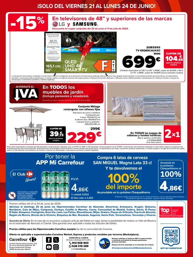 Número de página 4 del folleto promocional de la tienda Carrefour - CARREOFERTAS - fecha de vigencia: desde21.06 bis 24.06