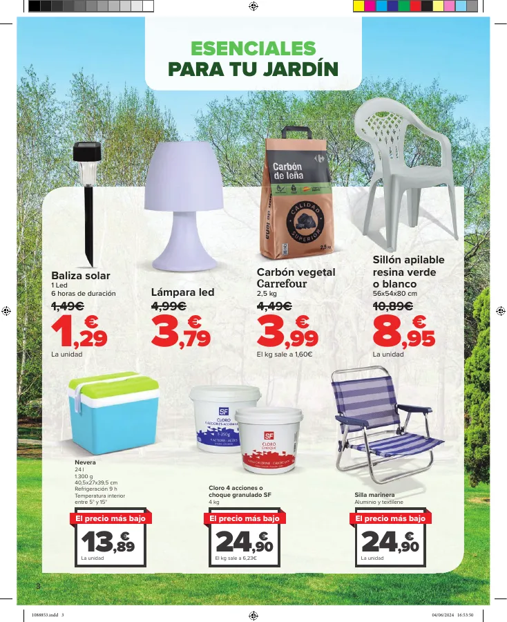 Número de página 3 del folleto promocional de la tienda Carrefour - JARDÍN - fecha de vigencia: desde20.06 bis 10.07