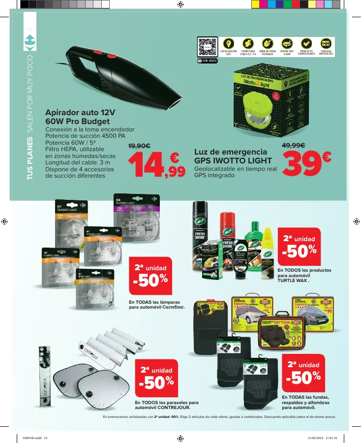 Número de página 10 del folleto promocional de la tienda Carrefour - VACACIONES - fecha de vigencia: desde20.06 bis 18.07