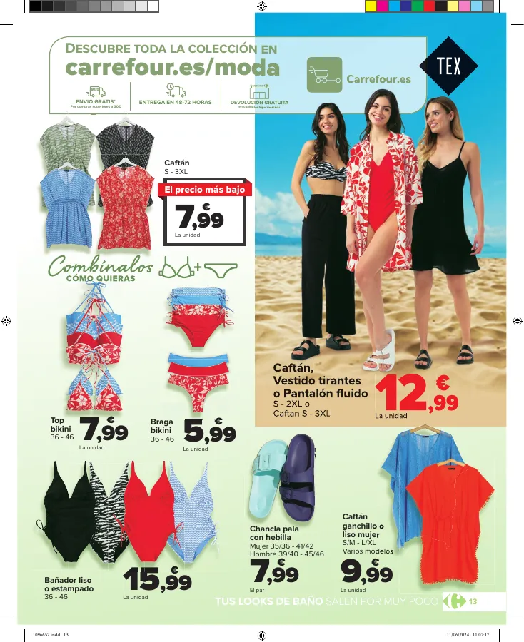 Número de página 13 del folleto promocional de la tienda Carrefour - VACACIONES - fecha de vigencia: desde20.06 bis 18.07