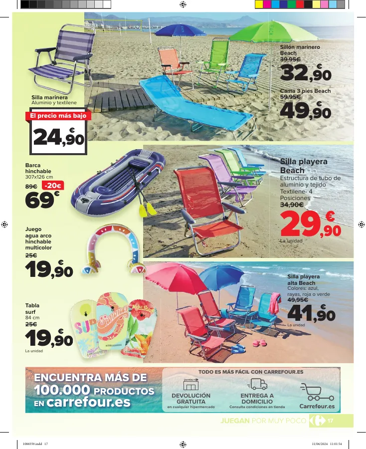 Número de página 17 del folleto promocional de la tienda Carrefour - VACACIONES - fecha de vigencia: desde20.06 bis 18.07