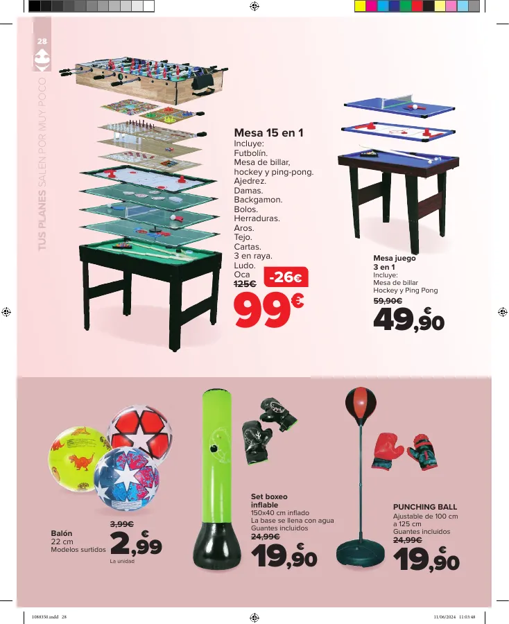 Número de página 28 del folleto promocional de la tienda Carrefour - VACACIONES - fecha de vigencia: desde20.06 bis 18.07