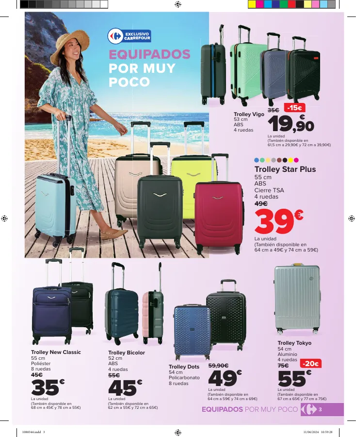 Número de página 3 del folleto promocional de la tienda Carrefour - VACACIONES - fecha de vigencia: desde20.06 bis 18.07