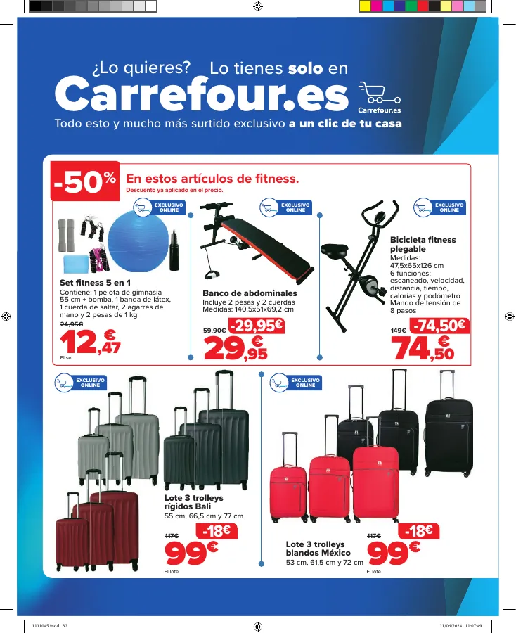 Número de página 32 del folleto promocional de la tienda Carrefour - VACACIONES - fecha de vigencia: desde20.06 bis 18.07