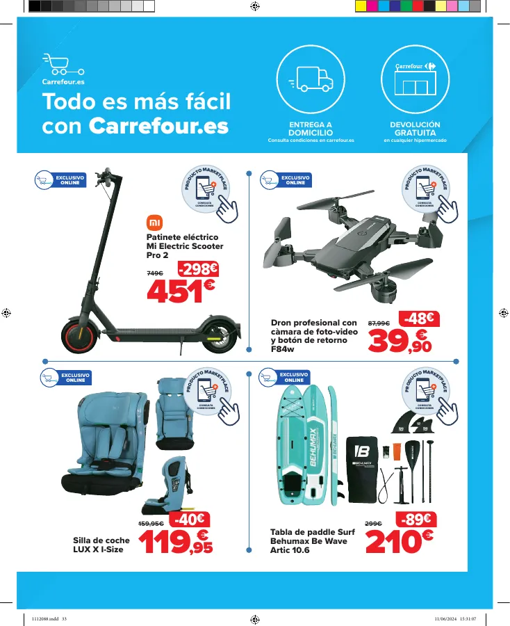 Número de página 33 del folleto promocional de la tienda Carrefour - VACACIONES - fecha de vigencia: desde20.06 bis 18.07