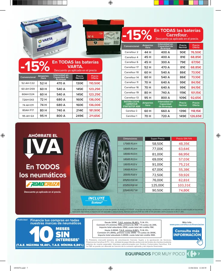 Número de página 7 del folleto promocional de la tienda Carrefour - VACACIONES - fecha de vigencia: desde20.06 bis 18.07