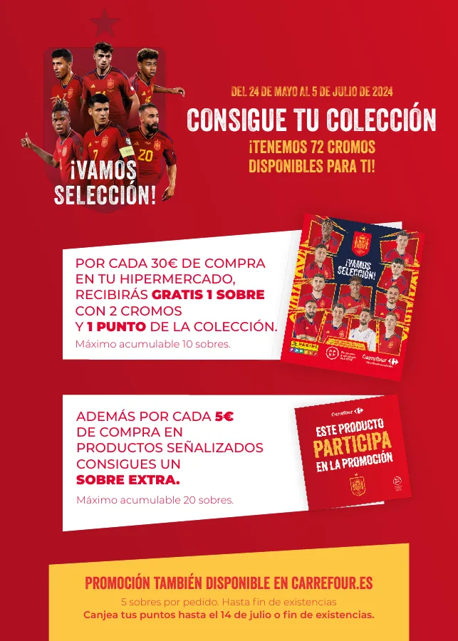 Número de página 2 del folleto promocional de la tienda Carrefour - ¡VAMOS SELECCIÓN! - fecha de vigencia: desde24.05 bis 05.07