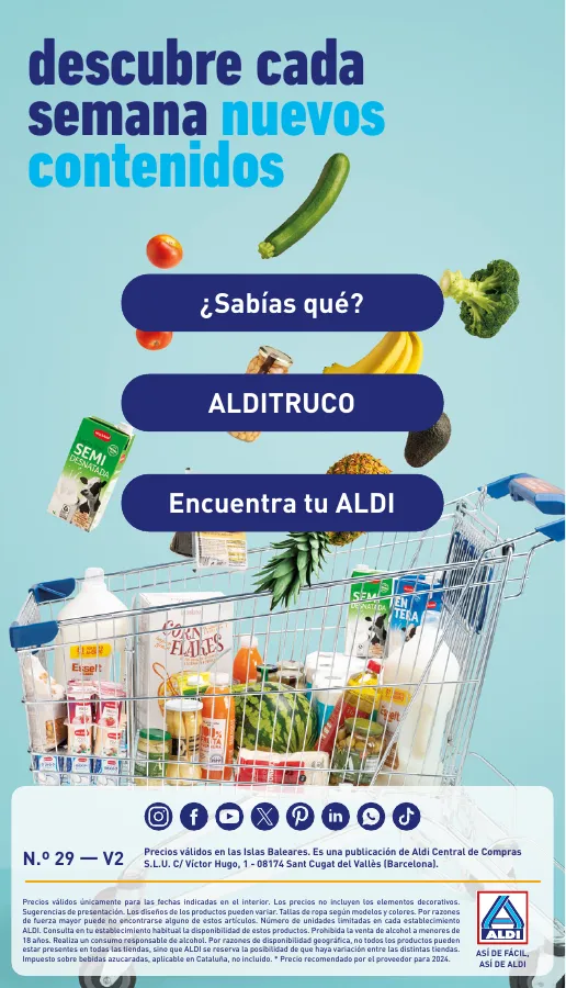 Número de página 30 del folleto promocional de la tienda Aldi - Amor a primer bocado y por un precio muy bajo - fecha de vigencia: desde17.07 bis 23.07