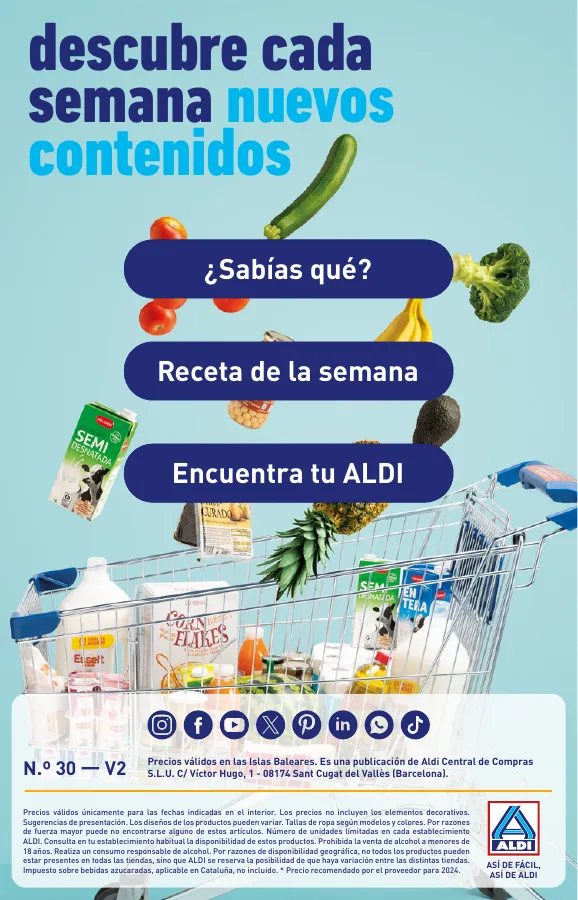 Número de página 34 del folleto promocional de la tienda Aldi - vienen de cerca, pero con estos precios van a llegar lejos - fecha de vigencia: desde24.07 bis 30.07