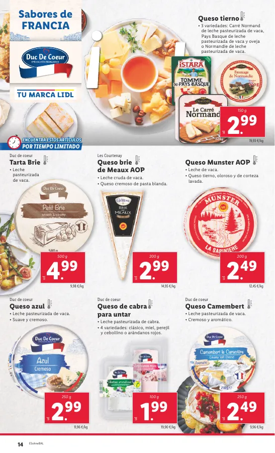 Número de página 14 del folleto promocional de la tienda Lidl - Marca la djferencja. Solo hoy lunes 2 de julio - fecha de vigencia: desde22.07 bis 28.07