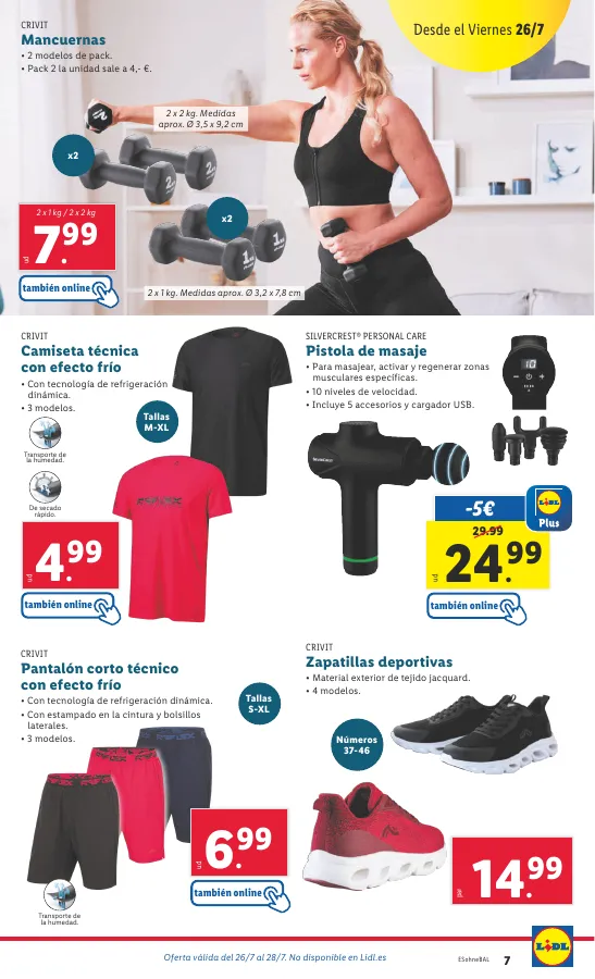 Número de página 33 del folleto promocional de la tienda Lidl - Marca la djferencja. Solo hoy lunes 2 de julio - fecha de vigencia: desde22.07 bis 28.07