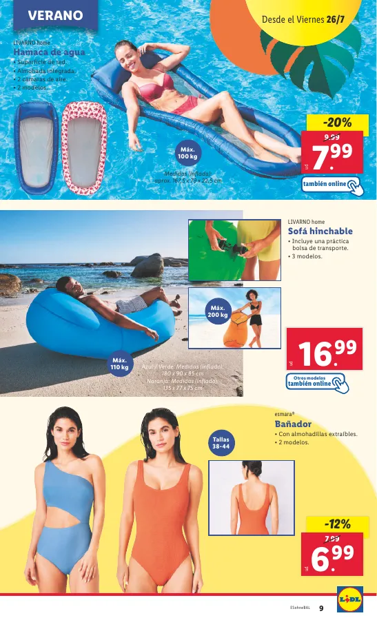 Número de página 35 del folleto promocional de la tienda Lidl - Marca la djferencja. Solo hoy lunes 2 de julio - fecha de vigencia: desde22.07 bis 28.07