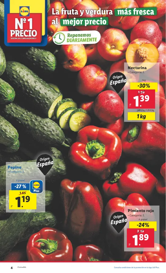 Número de página 4 del folleto promocional de la tienda Lidl - Marca la djferencja. Solo hoy lunes 2 de julio - fecha de vigencia: desde22.07 bis 28.07