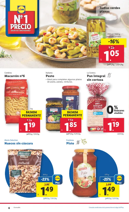 Número de página 6 del folleto promocional de la tienda Lidl - Marca la djferencja. Solo hoy lunes 2 de julio - fecha de vigencia: desde22.07 bis 28.07