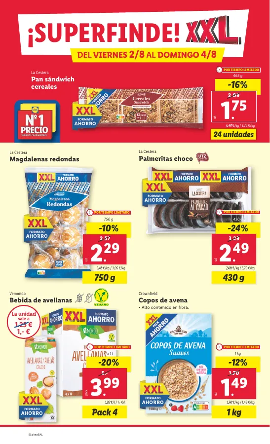 Número de página 16 del folleto promocional de la tienda Lidl - Marca la djferecia. Solo hoy lunes 29 de julio - fecha de vigencia: desde29.07 bis 04.08