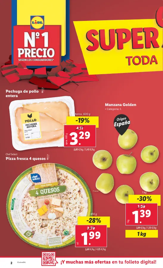 Número de página 2 del folleto promocional de la tienda Lidl - Marca la djferecia. Solo hoy lunes 29 de julio - fecha de vigencia: desde29.07 bis 04.08