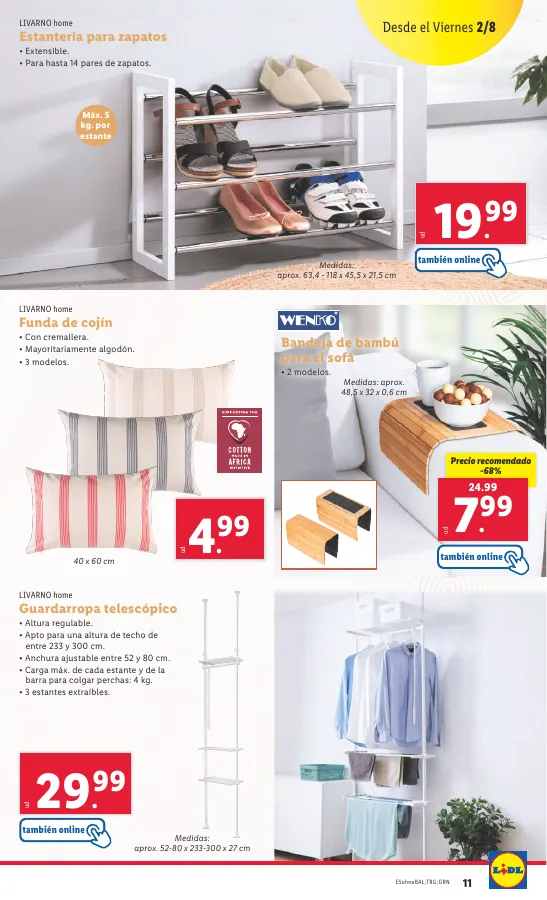 Número de página 39 del folleto promocional de la tienda Lidl - Marca la djferecia. Solo hoy lunes 29 de julio - fecha de vigencia: desde29.07 bis 04.08