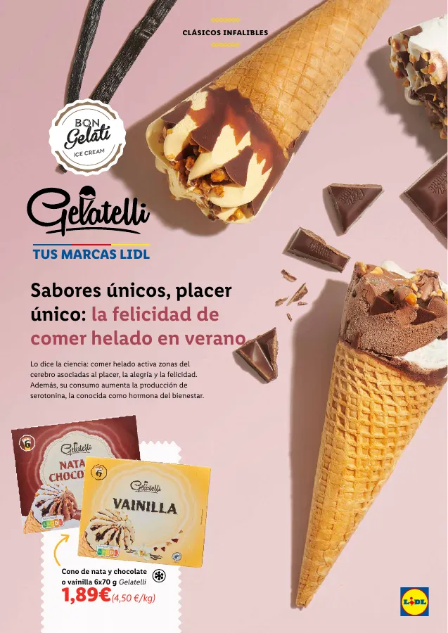 Número de página 23 del folleto promocional de la tienda Lidl - in lidl no hay verano sin helados - fecha de vigencia: desde01.07 bis 31.07