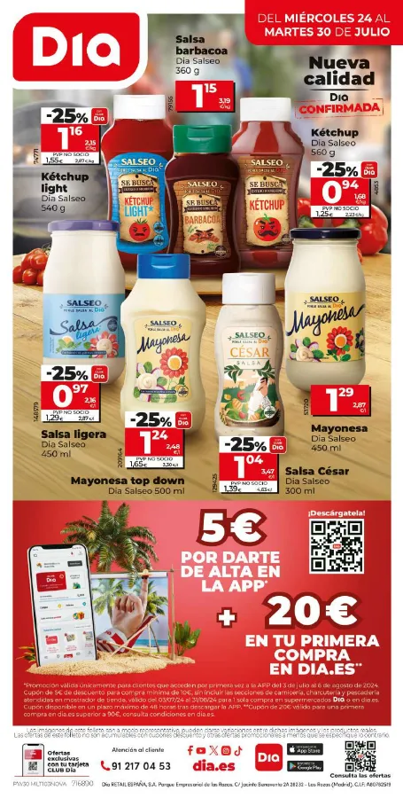 Número de página 12 del folleto promocional de la tienda Dia - nueva calidad dia confirmada - fecha de vigencia: desde24.07 bis 30.07