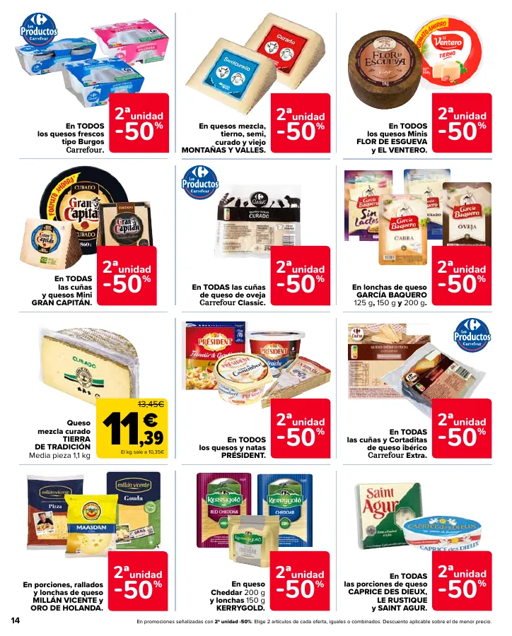 Número de página 14 del folleto promocional de la tienda Carrefour - Ahorra acumulando - fecha de vigencia: desde12.09 bis 24.09