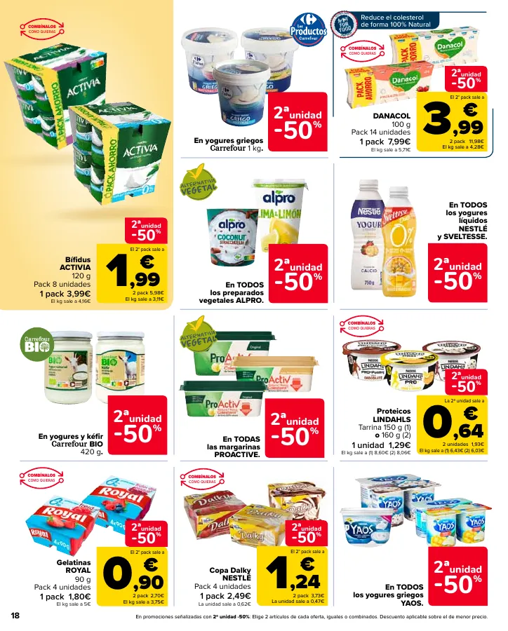 Número de página 18 del folleto promocional de la tienda Carrefour - Ahorra acumulando - fecha de vigencia: desde12.09 bis 24.09