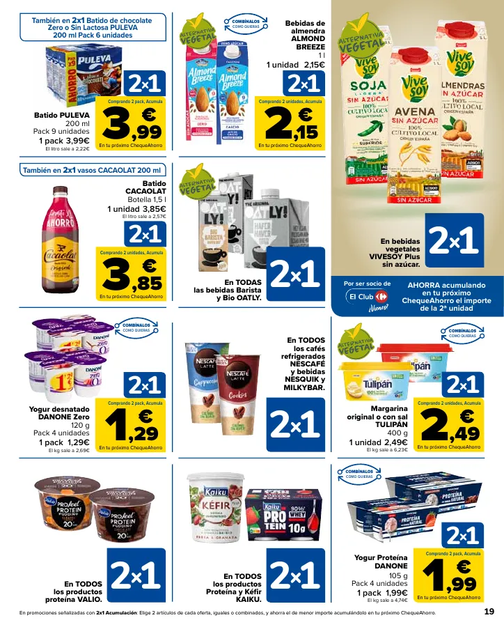 Número de página 19 del folleto promocional de la tienda Carrefour - Ahorra acumulando - fecha de vigencia: desde12.09 bis 24.09