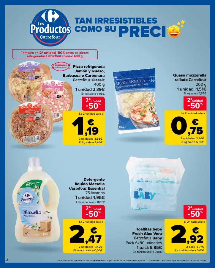 Número de página 2 del folleto promocional de la tienda Carrefour - Ahorra acumulando - fecha de vigencia: desde12.09 bis 24.09