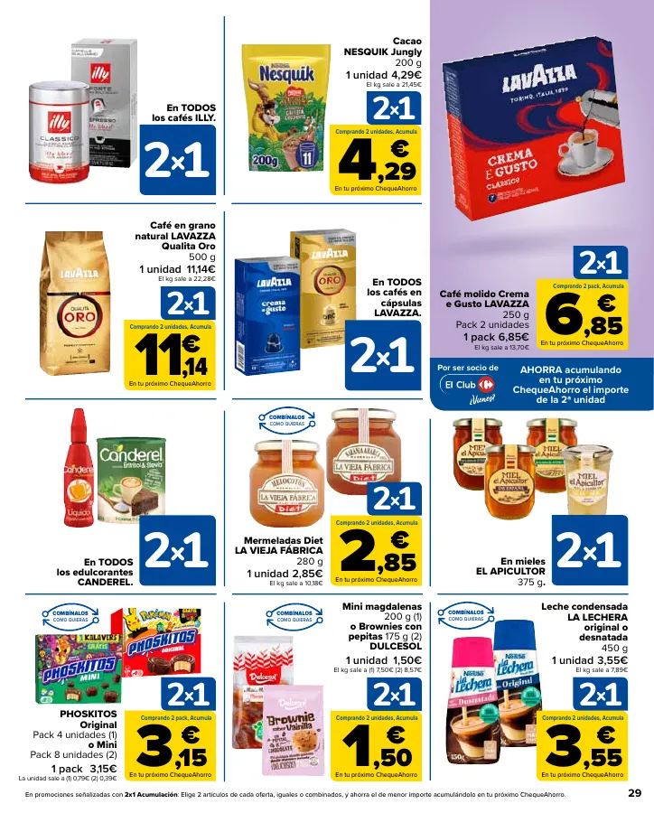 Número de página 29 del folleto promocional de la tienda Carrefour - Ahorra acumulando - fecha de vigencia: desde12.09 bis 24.09