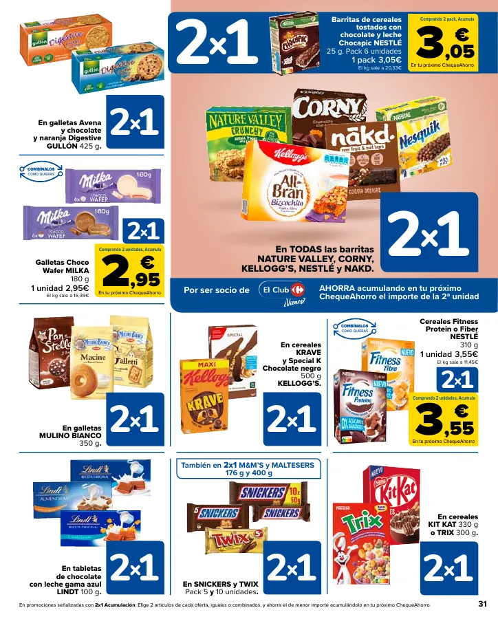 Número de página 31 del folleto promocional de la tienda Carrefour - Ahorra acumulando - fecha de vigencia: desde12.09 bis 24.09