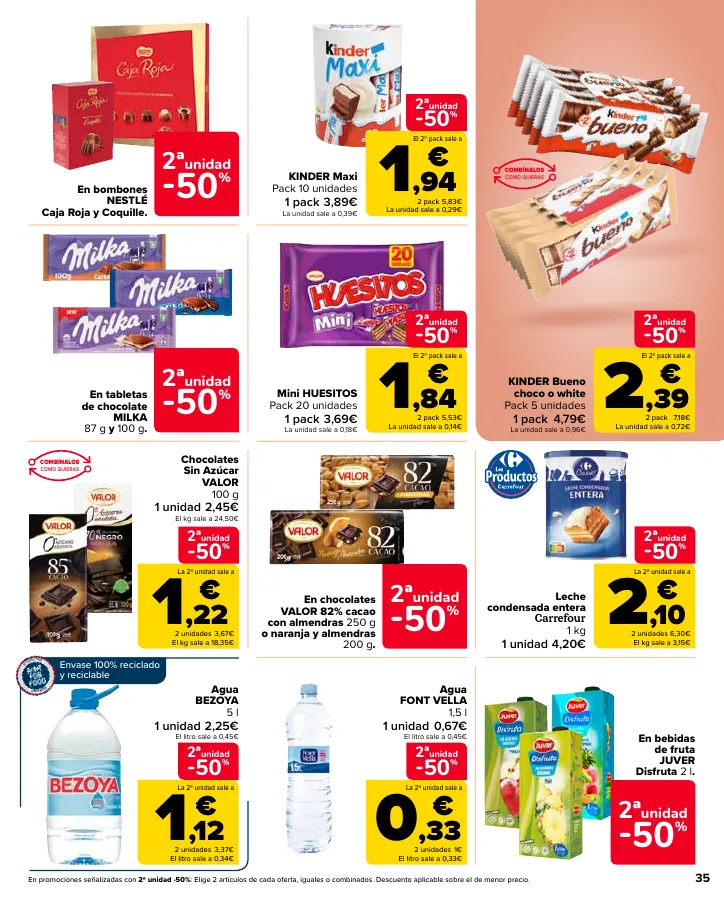 Número de página 35 del folleto promocional de la tienda Carrefour - Ahorra acumulando - fecha de vigencia: desde12.09 bis 24.09