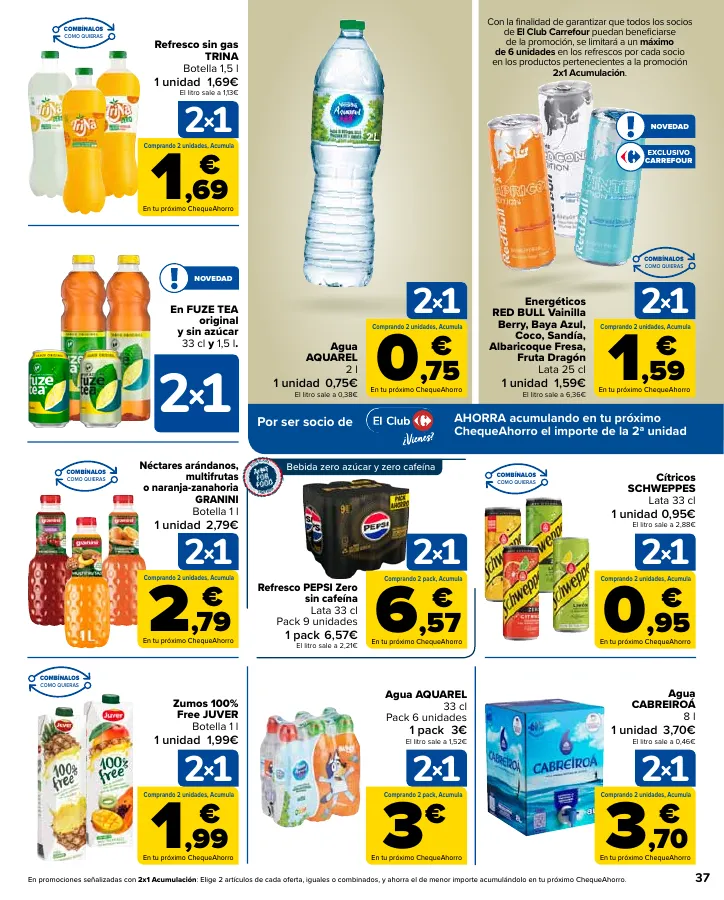 Número de página 37 del folleto promocional de la tienda Carrefour - Ahorra acumulando - fecha de vigencia: desde12.09 bis 24.09