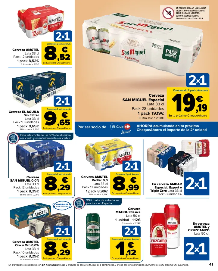 Número de página 41 del folleto promocional de la tienda Carrefour - Ahorra acumulando - fecha de vigencia: desde12.09 bis 24.09