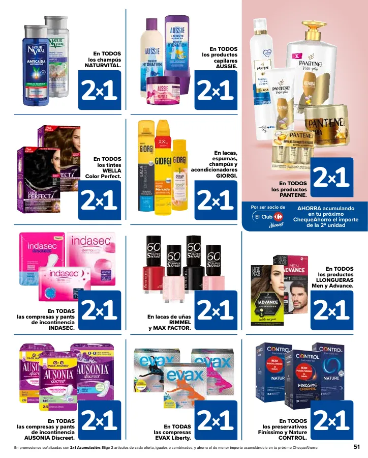 Número de página 51 del folleto promocional de la tienda Carrefour - Ahorra acumulando - fecha de vigencia: desde12.09 bis 24.09