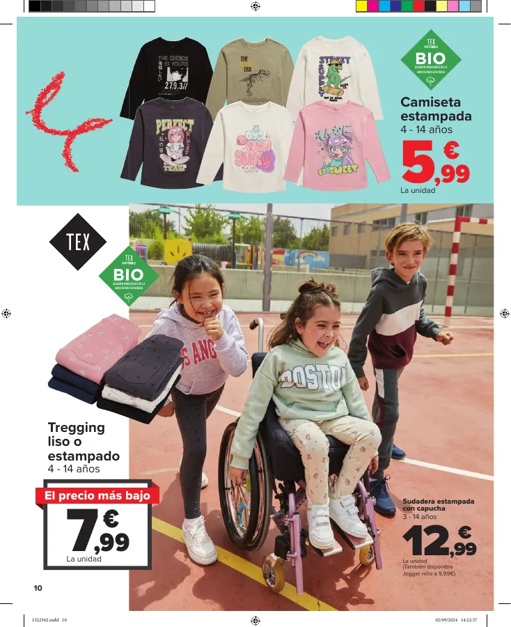 Número de página 10 del folleto promocional de la tienda Carrefour - Vuelta cole ahorro - fecha de vigencia: desde19.08 bis 19.09