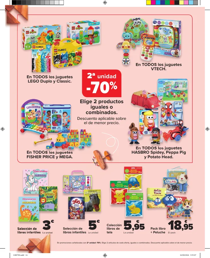 Número de página 14 del folleto promocional de la tienda Carrefour - Ahorrar es un juego de ninos - fecha de vigencia: desde28.08 bis 23.09