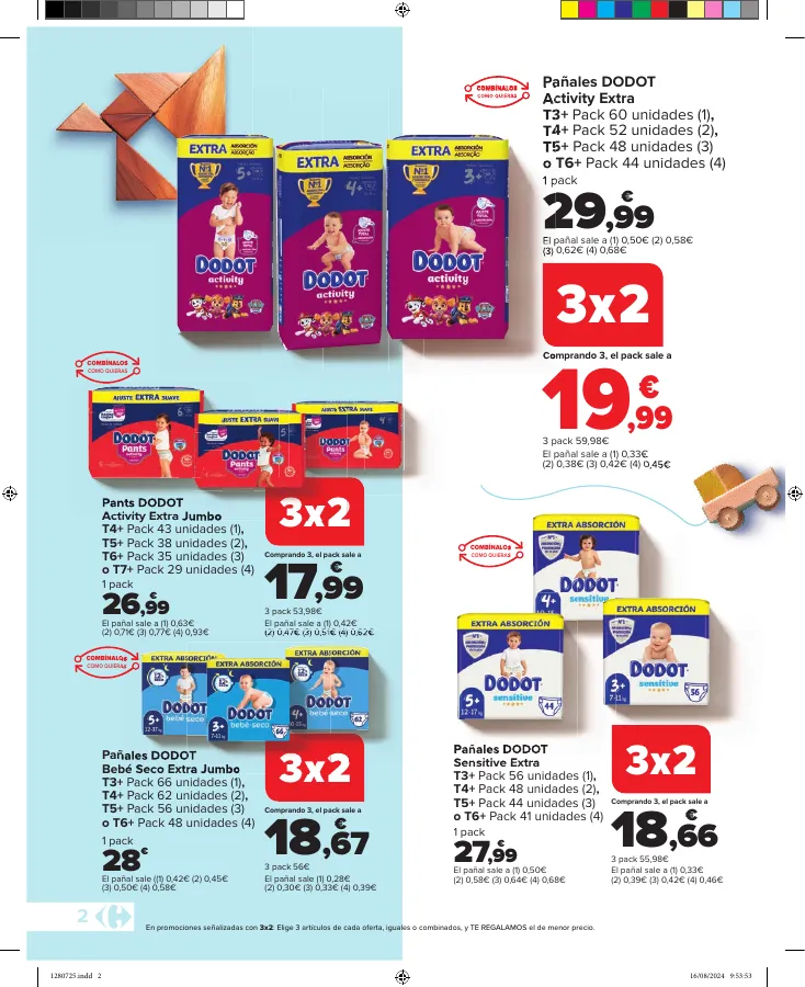 Número de página 2 del folleto promocional de la tienda Carrefour - Ahorrar es un juego de ninos - fecha de vigencia: desde28.08 bis 23.09