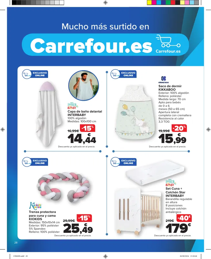 Número de página 28 del folleto promocional de la tienda Carrefour - Ahorrar es un juego de ninos - fecha de vigencia: desde28.08 bis 23.09