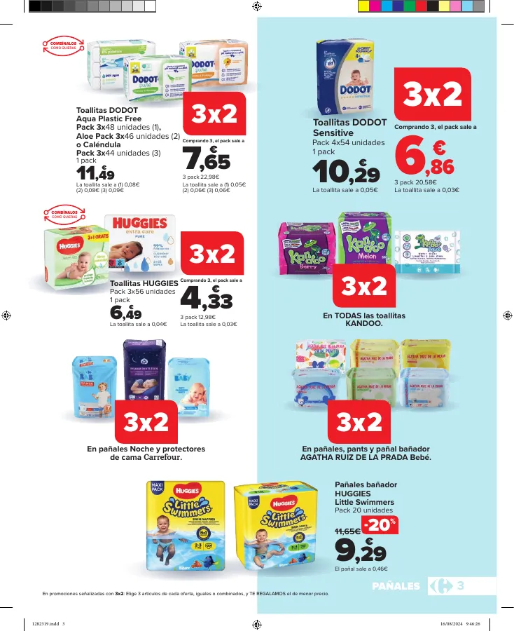 Número de página 3 del folleto promocional de la tienda Carrefour - Ahorrar es un juego de ninos - fecha de vigencia: desde28.08 bis 23.09