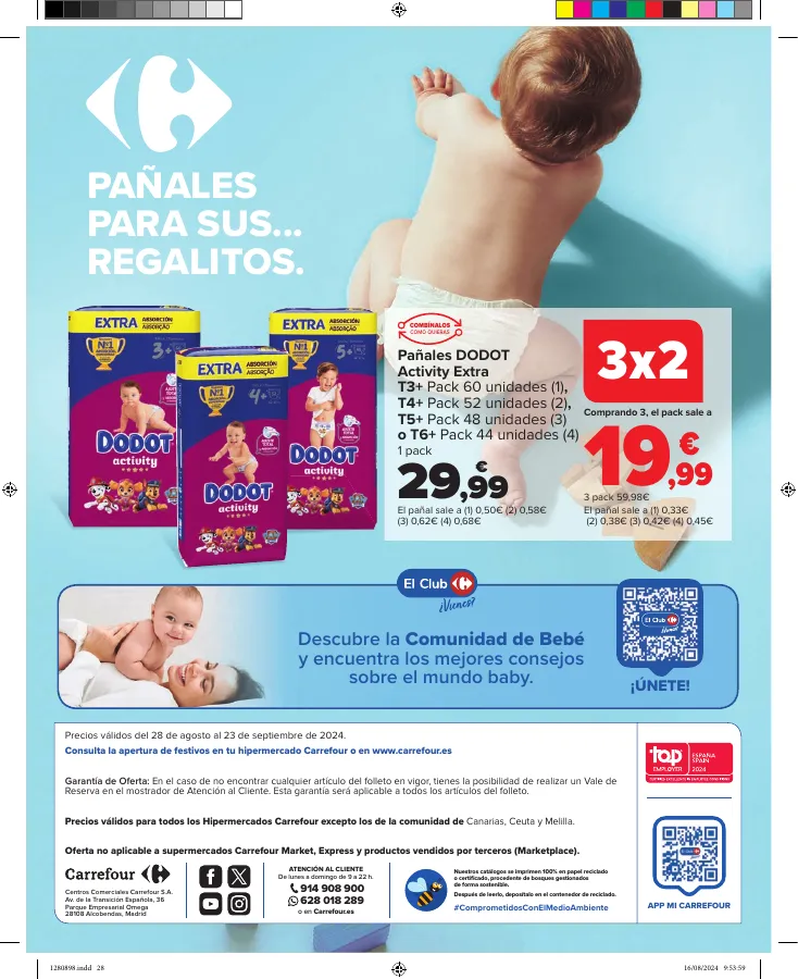 Número de página 30 del folleto promocional de la tienda Carrefour - Ahorrar es un juego de ninos - fecha de vigencia: desde28.08 bis 23.09