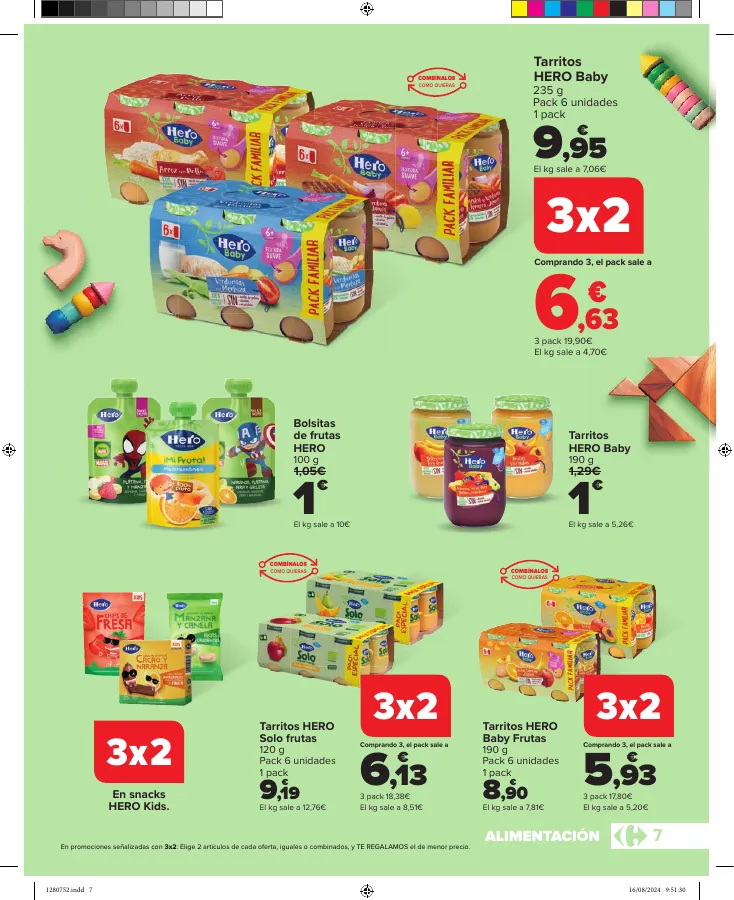 Número de página 7 del folleto promocional de la tienda Carrefour - Ahorrar es un juego de ninos - fecha de vigencia: desde28.08 bis 23.09