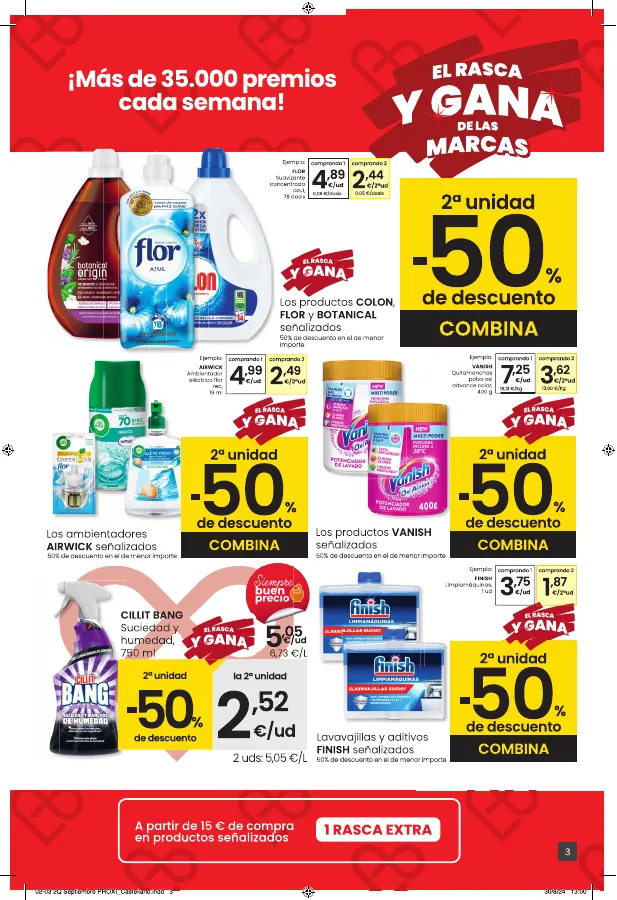 Número de página 3 del folleto promocional de la tienda Eroski - Más de 2000 productos, SIEMPRE A BUEN PRECIO - fecha de vigencia: desde12.09 bis 25.09