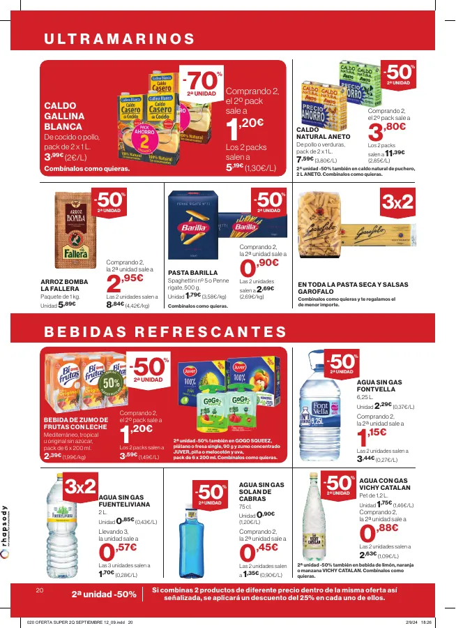 Número de página 22 del folleto promocional de la tienda Hipercor - buenos precios a diario - fecha de vigencia: desde12.09 bis 25.09